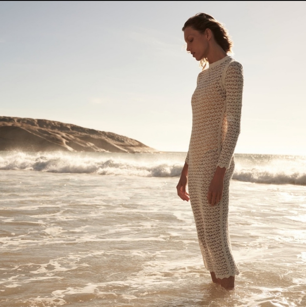 🎈LAST ONE! Zara Pointelle knit dress - Picture 8 of 10